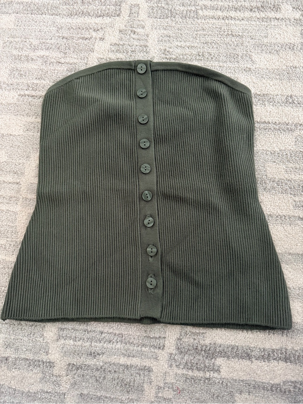 NWOT Abercrombie & Fitch Olive Ribbed Tube Top
